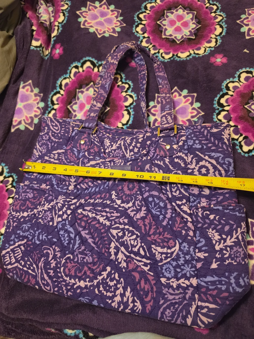 Vera Bradley quilted purple